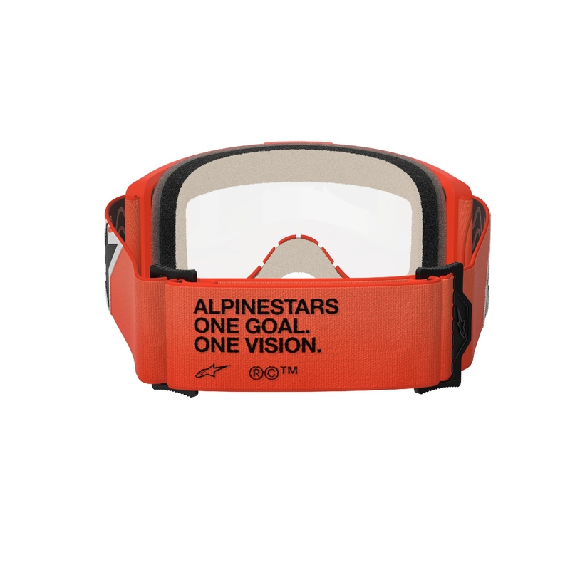 Lunettes de motocross Alpinestars Vision 5 Corp orange avec lentille claire
