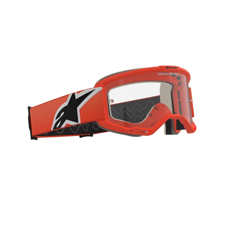 Lunettes de motocross Alpinestars Vision 5 Corp orange avec lentille claire