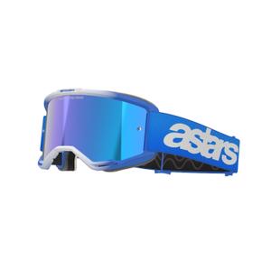 Lunettes de motocross Alpinestars Vision 5 Blaze bleu avec lentille bleue réfléchissante