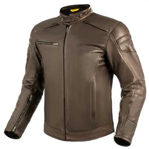 Veste de moto en cuir Shima Hunter+ 2.0 marron