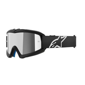 Alpinestars Vision Youth Corp kids motocross goggles black with mirrored silver lens