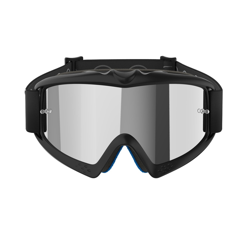 Alpinestars Vision Youth Corp kids motocross goggles black with mirrored silver lens