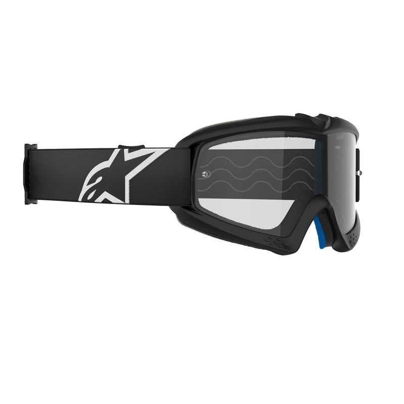 Alpinestars Vision Youth Corp kids motocross goggles black with clear lens