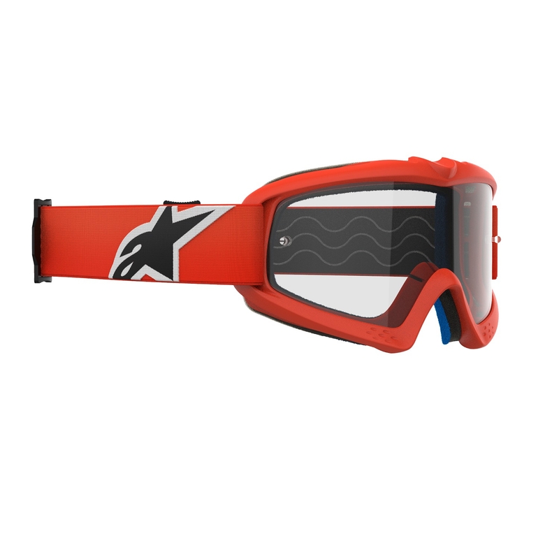 Alpinestars Vision Youth Corp kids motocross goggles orange with clear lens