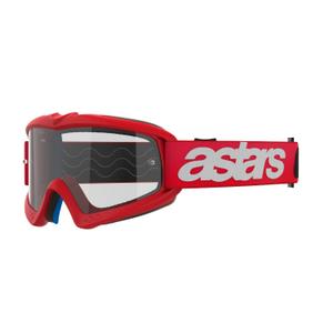 Lunettes de motocross Alpinestars Vision Youth Blaze rouge pour enfants avec lentille claire