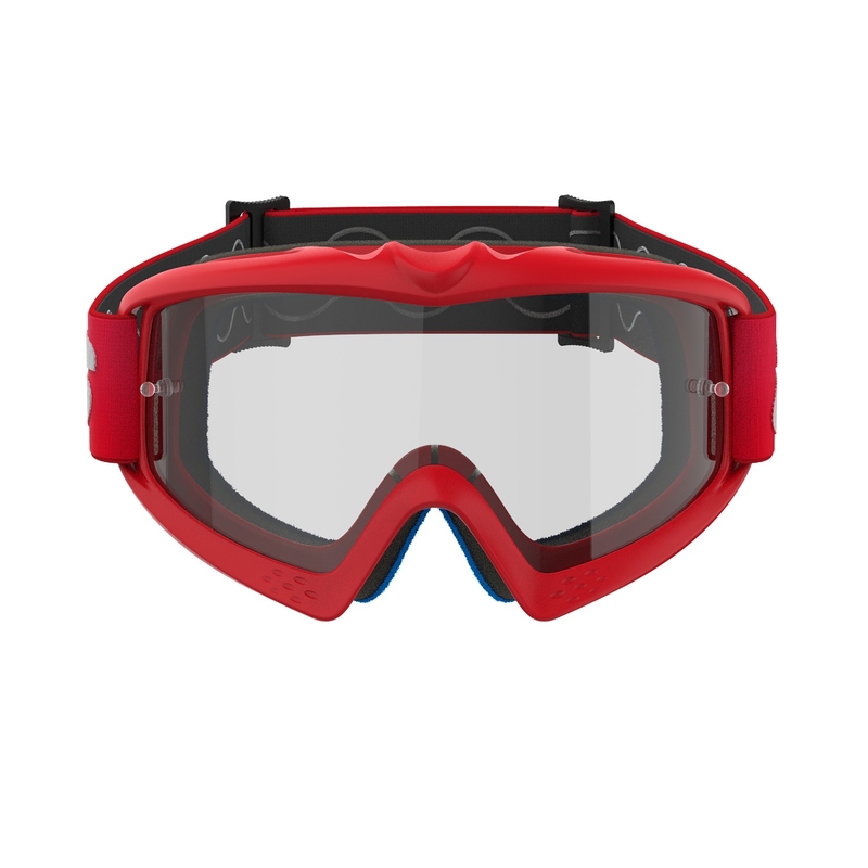 Lunettes de motocross Alpinestars Vision Youth Blaze rouge pour enfants avec lentille claire