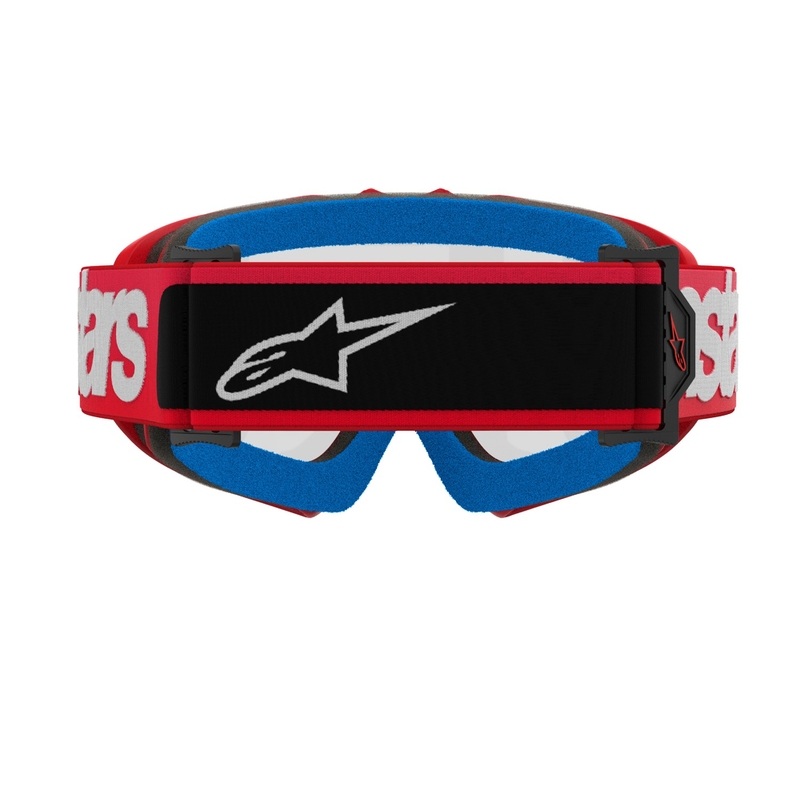 Lunettes de motocross Alpinestars Vision Youth Blaze rouge pour enfants avec lentille claire