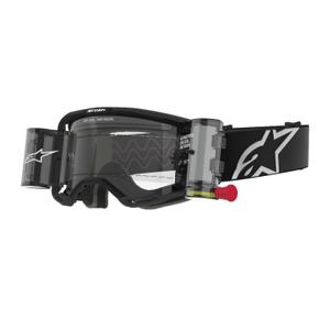 Alpinestars Vision 8 Corp ROLL-OFF Lunettes de Motocross à large vision noir avec lentille claire