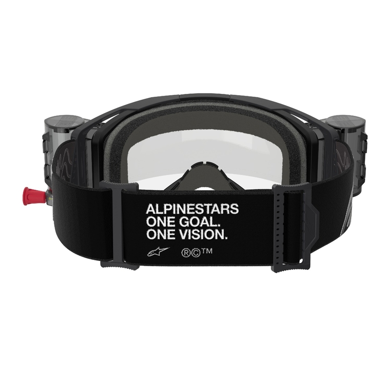 Alpinestars Vision 8 Corp ROLL-OFF Lunettes de Motocross à large vision noir avec lentille claire