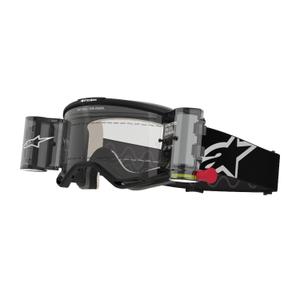 Alpinestars Vision 5 Corp ROLL-OFF Lunettes de Motocross à large vision noir avec lentille claire