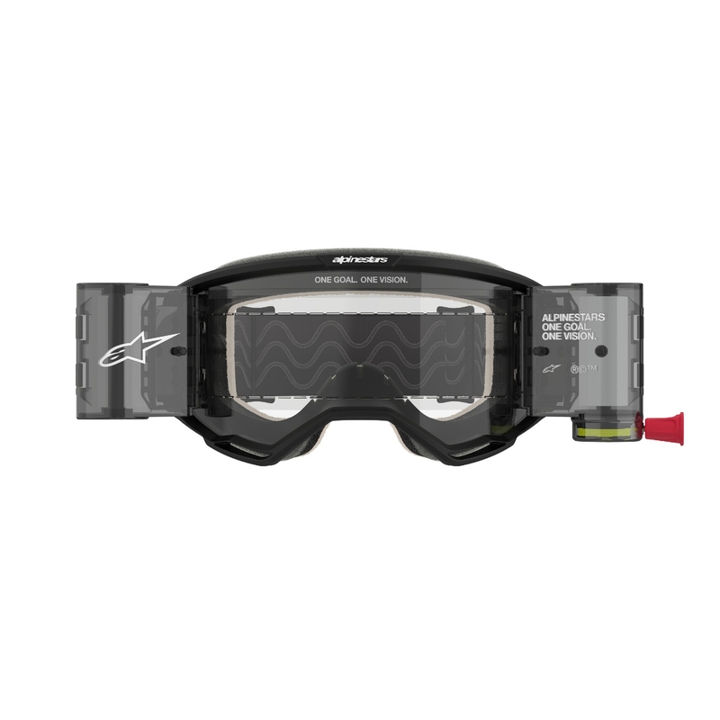 Alpinestars Vision 5 Corp ROLL-OFF Lunettes de Motocross à large vision noir avec lentille claire