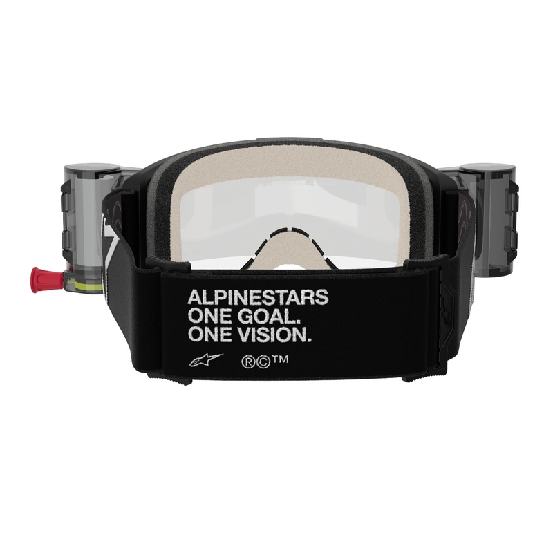 Alpinestars Vision 5 Corp ROLL-OFF Lunettes de Motocross à large vision noir avec lentille claire