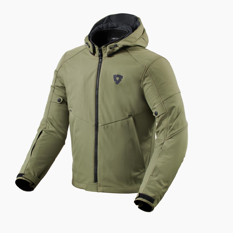 Veste moto Revit Afterburn H2O verte