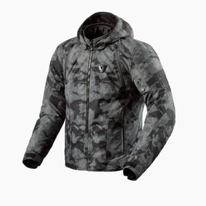 Veste de moto Revit Flare 3 H2O camo gris foncé pour femme