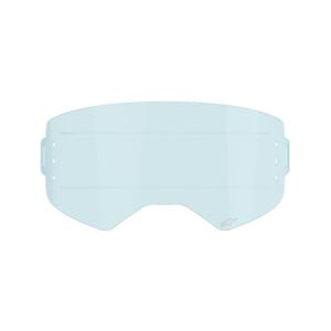 Plexi pour lunettes Alpinestars Supertech pour système roll-off bleu