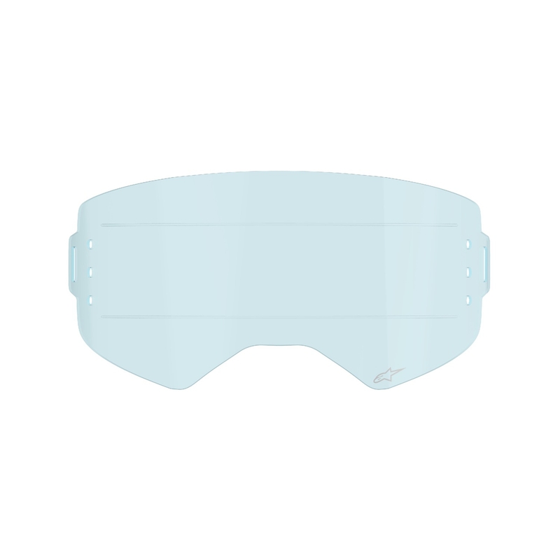 Plexi pour lunettes Alpinestars Supertech pour système roll-off bleu