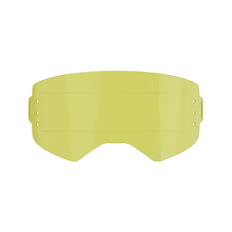 Plexi pour lunettes Alpinestars Supertech pour système roll-off jaune