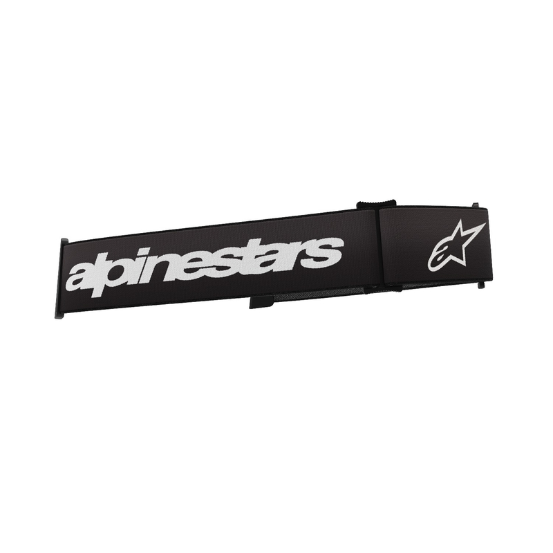 Courroie de lunettes Alpinestars Supertech/Vision 8 noir et blanc
