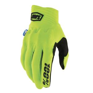 Gants motocross 100% Cognito Smart Shock jaune fluo