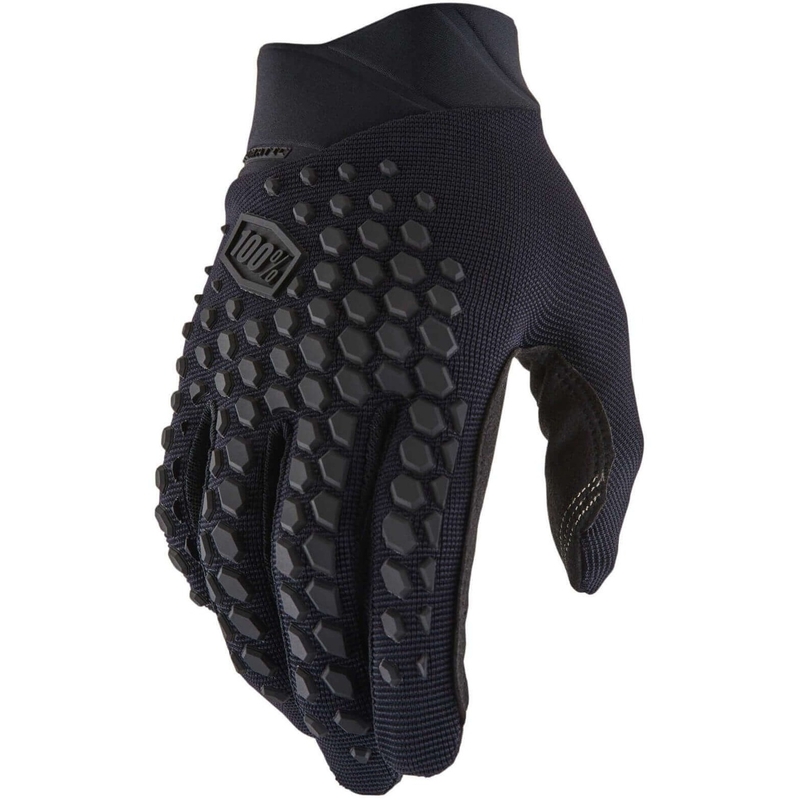 Gants de motocross 100% Geomatic noir