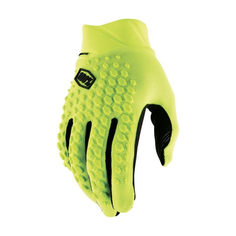 Gants motocross 100% Geomatic jaune fluo