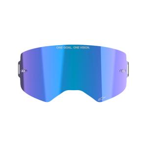 Plexiglas pour lunettes Alpinestars Supertech Absolute Vision™ bleu miroir