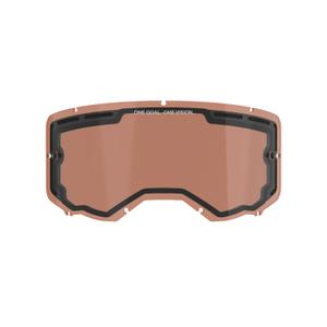 Plexiglas pour Alpinestars Vision 8/5/3 double antibuée orange brun afterburn