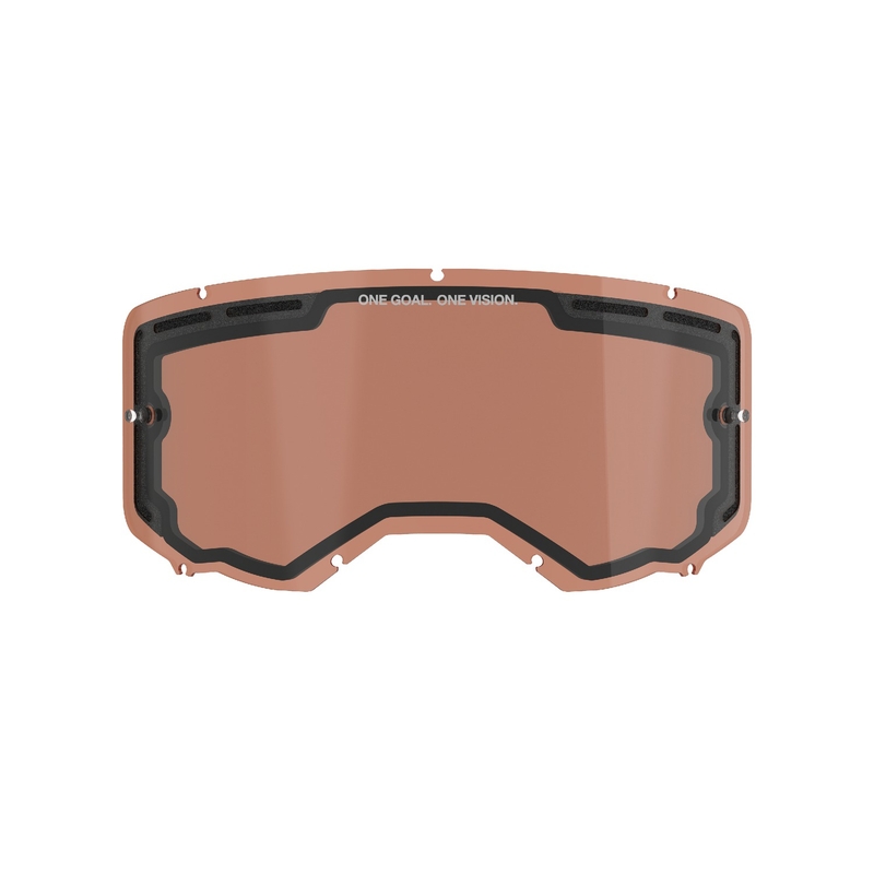 Plexiglas pour Alpinestars Vision 8/5/3 double antibuée orange brun afterburn
