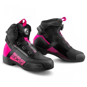 Bottes de moto Shima Edge Vent noires et roses pour femmes