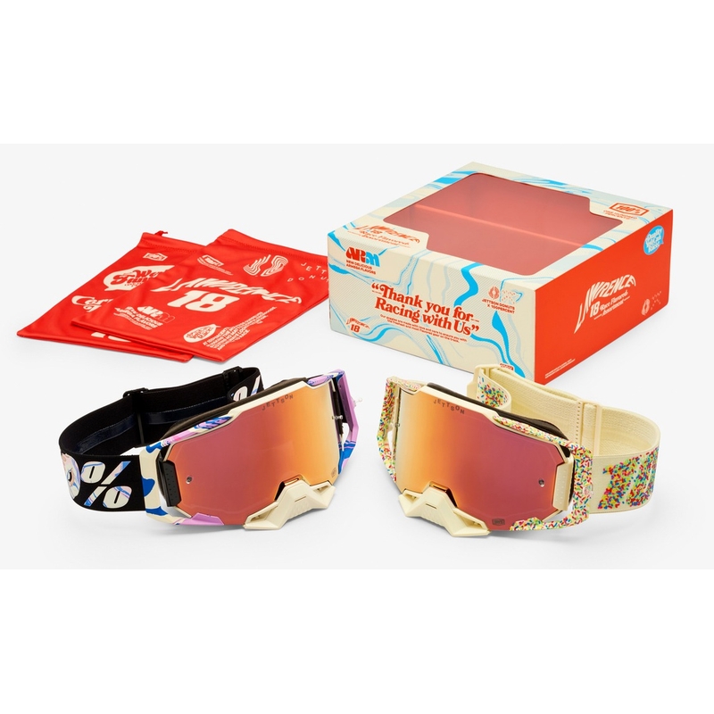 Jeu de lunettes de motocross 100% Armega 2 Le Donut 2 pcs