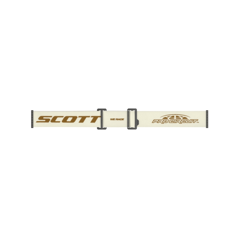 Lunettes de moto-cross SCOTT Prospect PRO Circuit AMP beige-marron avec plexi doré
