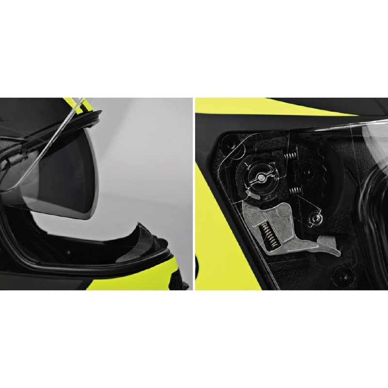 Vyklápécí pŕilba na motorku Lazer Lugano Z-Generation černo-fluo žlutá