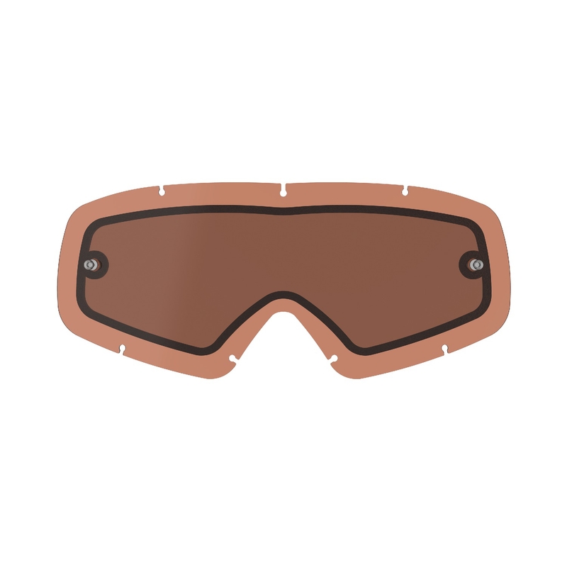 Alpinestars Vision Youth double antibuée orange-brun-afterburn lunettes de protection pour enfants plexi