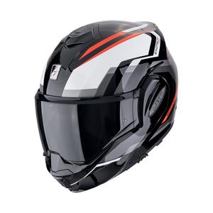 Casque moto pliable Scorpion EXO-TECH EVO FURIO noir-rouge
