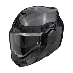 Casque moto pliable Scorpion EXO-TECH EVO ONYX CARBON Solid Black