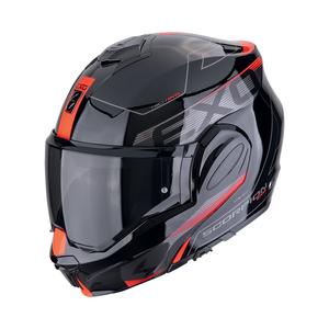 Casque moto pliable Scorpion EXO-TECH EVO TRAVELLER noir-rouge