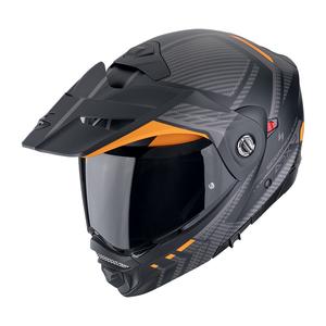 Casque de moto Scorpion ADX-2 LEWIS mat noir-orange