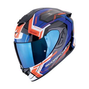 Casque moto intégral Scorpion EXO-1400 EVO II AIR LINART noir-bleu-rouge