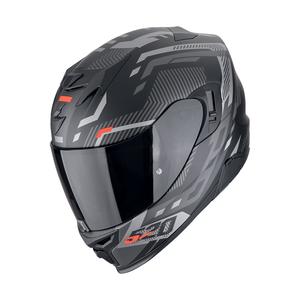 Casque moto intégral Scorpion EXO-520 EVO AIR RANKA noir mat-argent-rouge
