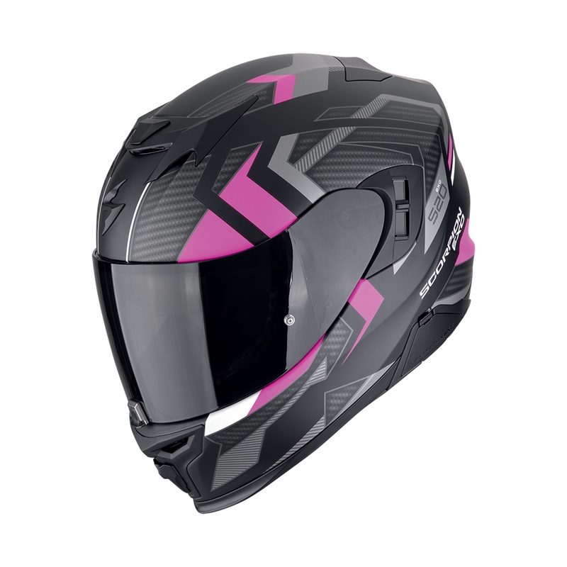 Casque moto intégral Scorpion EXO-520 EVO AIR SENSUS noir mat-rose soldes