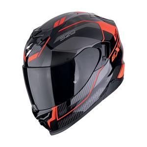 Casque moto intégral Scorpion EXO-520 EVO AIR LENA noir-rouge