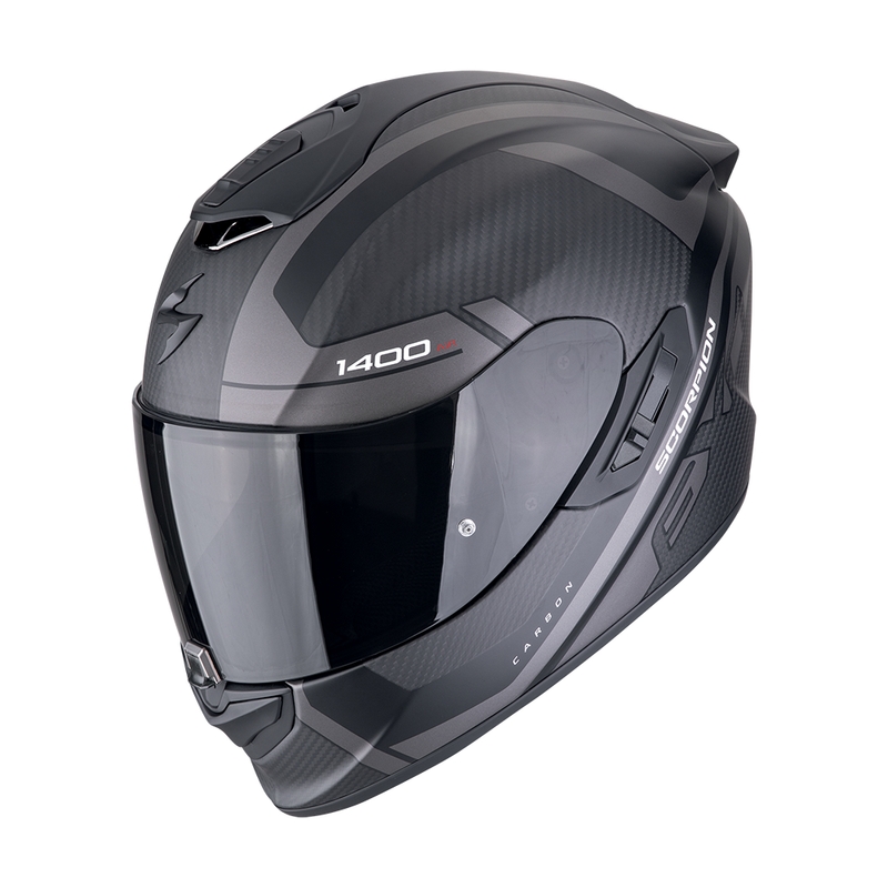Casque moto intégral Scorpion EXO-1400 EVO II CARBON AIR ENKO noir mat-argenté soldes