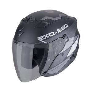 Casque moto ouvert SCORPION EXO-230 BAND noir mat-argenté