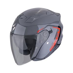 Casque moto ouvert SCORPION EXO-230 CIT-E gris-rouge