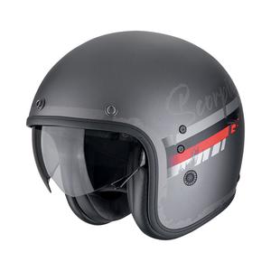Casque moto ouvert Scorpion Belfast Evo ADONIS argent-noir mat