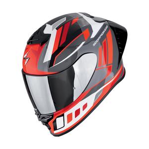 Casque moto intégral Scorpion EXO-R1 EVO II AIR VITAL gris-blanc-rouge