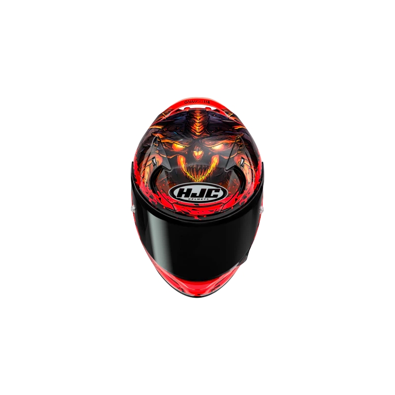 Casque intégral HJC RPHA 12 Diablo Blizzard rouge soldes
