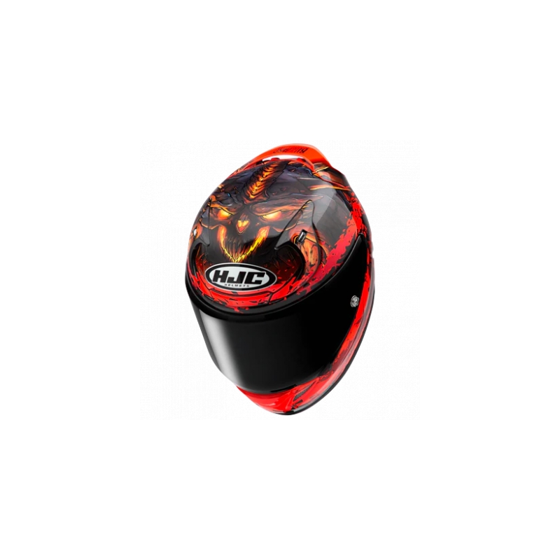Casque intégral HJC RPHA 12 Diablo Blizzard rouge soldes