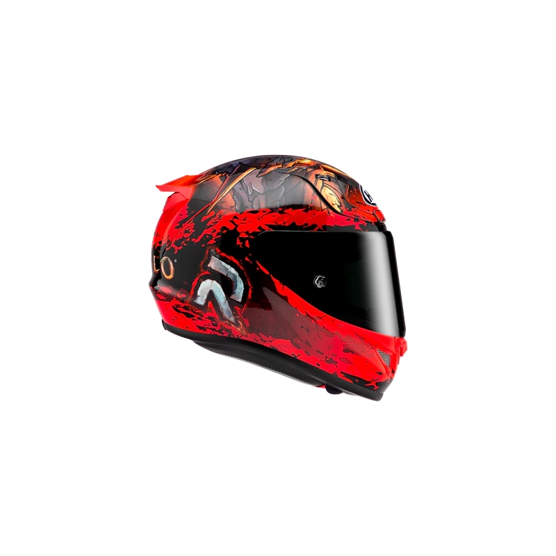 Casque intégral HJC RPHA 12 Diablo Blizzard rouge soldes
