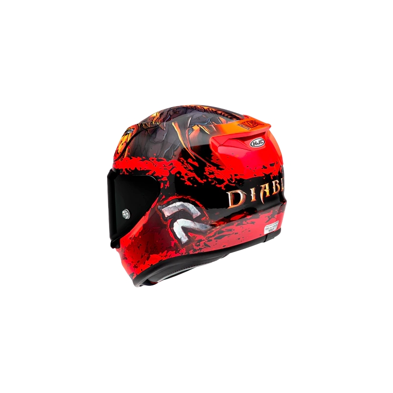 Casque intégral HJC RPHA 12 Diablo Blizzard rouge soldes